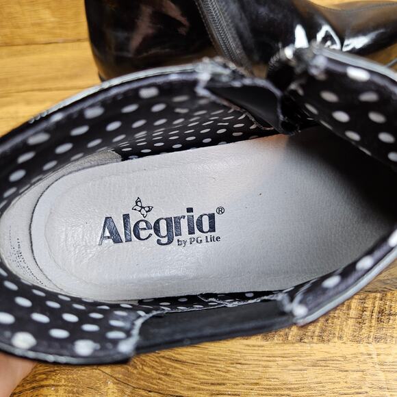 Alegria Climatease Black slip on Rain Boot Water Resistant sz 36 Us 6/6.5 - Picture 9 of 10